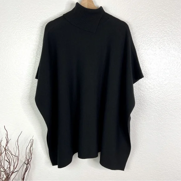 BOSS HUGO BOSS Leandra Virgin Wool Poncho - Picture 5 of 6